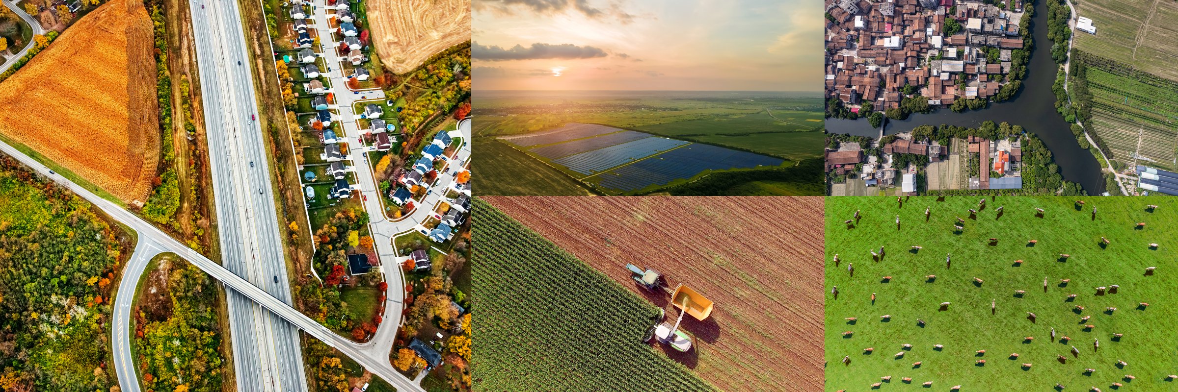 Rural and urban landscape